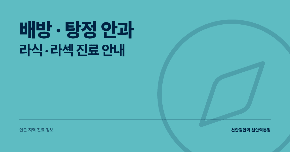 배방·탕정 안과 — 라식·라섹 진료 안내