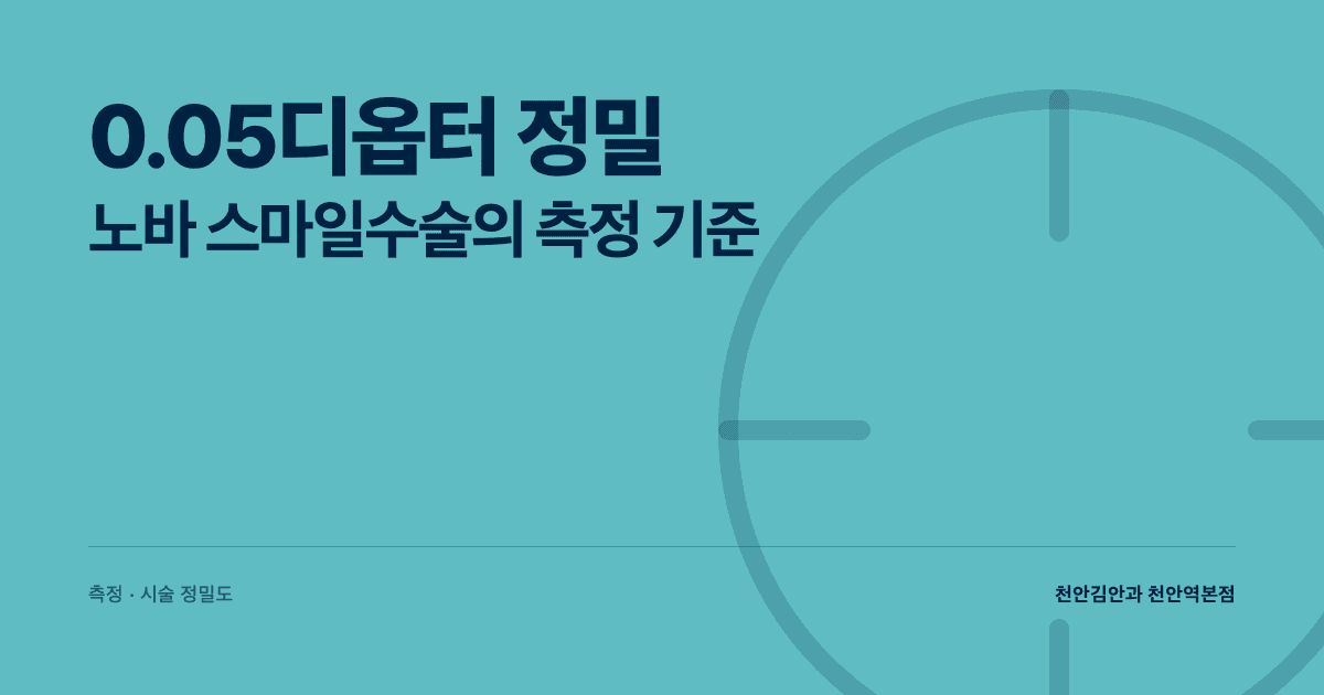 스마일라식의 진화 — 노바 스마일수술 0.05디옵터 정밀